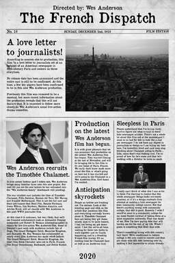 The French Dispatch (missing thumbnail, image: /images/cache/5133.jpg)
